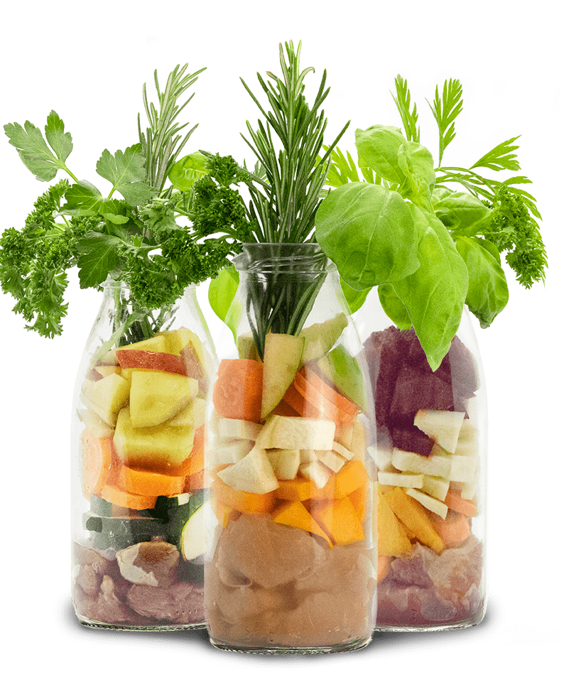 SD 3er Lamm, Huhn + Rind in Roh-min